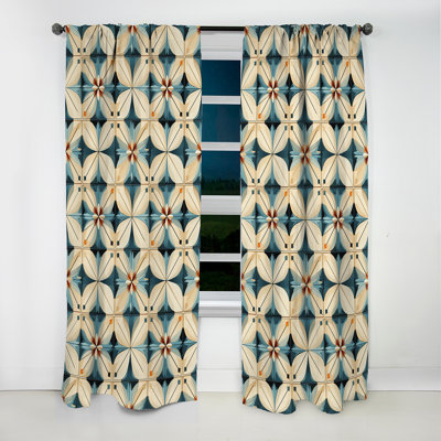 Tryphosa - Abstract Geometric Blackout Curtain - 1 Panels