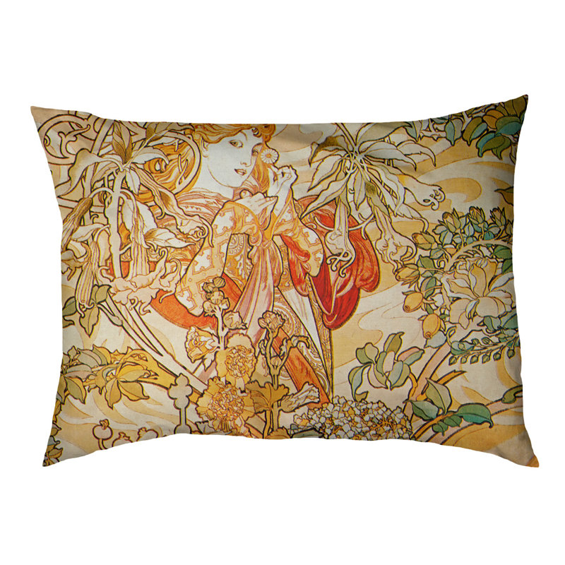 Coussin Spillers Woman with a Daisy, Moyen (L 42,5 po x L 32,5 po)