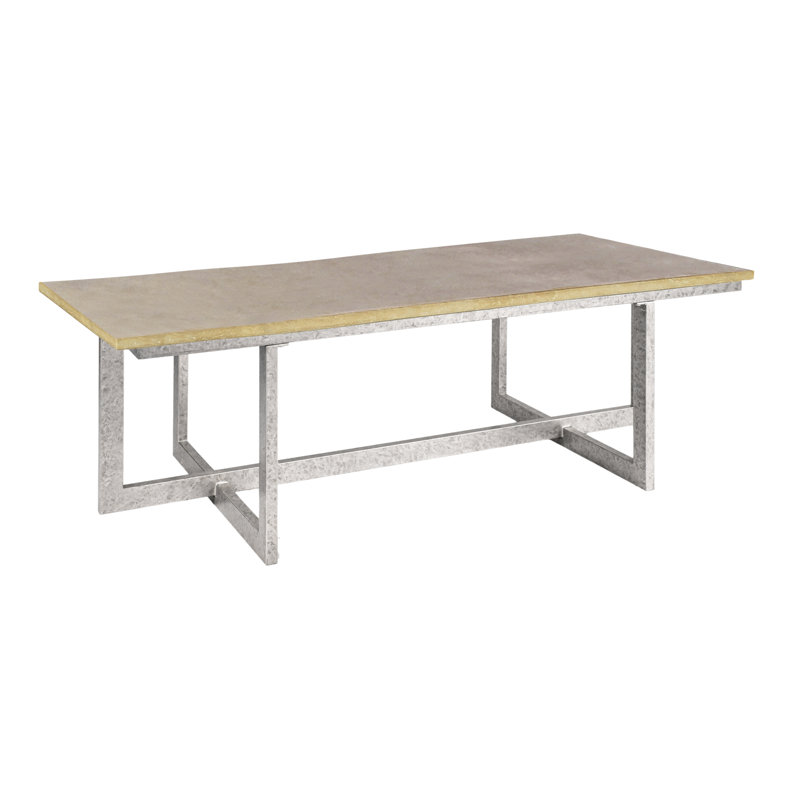 Chicago Frame Coffee Table, Light Brown, Royal Silver