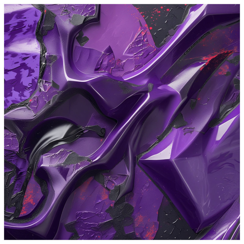 Coussins texturés texturés mauve à double face abstraits, 18 x 18 inches