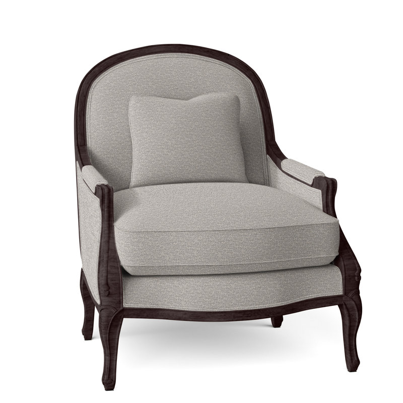 Adair Upholstered Armchair, Montego Bay, Perigold In The Loop White Pepper