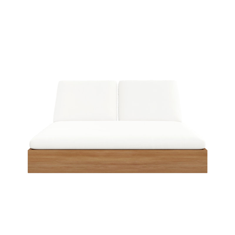 Beja Double Chaise Lounge - Natural, Canvas Natural