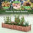 Arlmont & Co. Wooden Raised Garden Bed Outdoor Rectangular Planter Box With Drainage Holes
