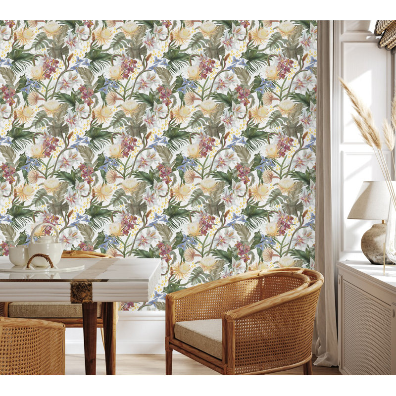 Ketrell Floral Tile, 2.08' W x 10.42' L