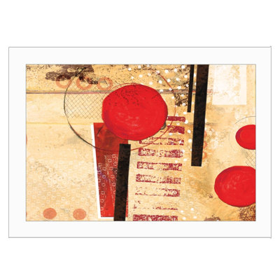 «Circular Abstract» par Cloverfield & Co - Impression sur papier encadrée