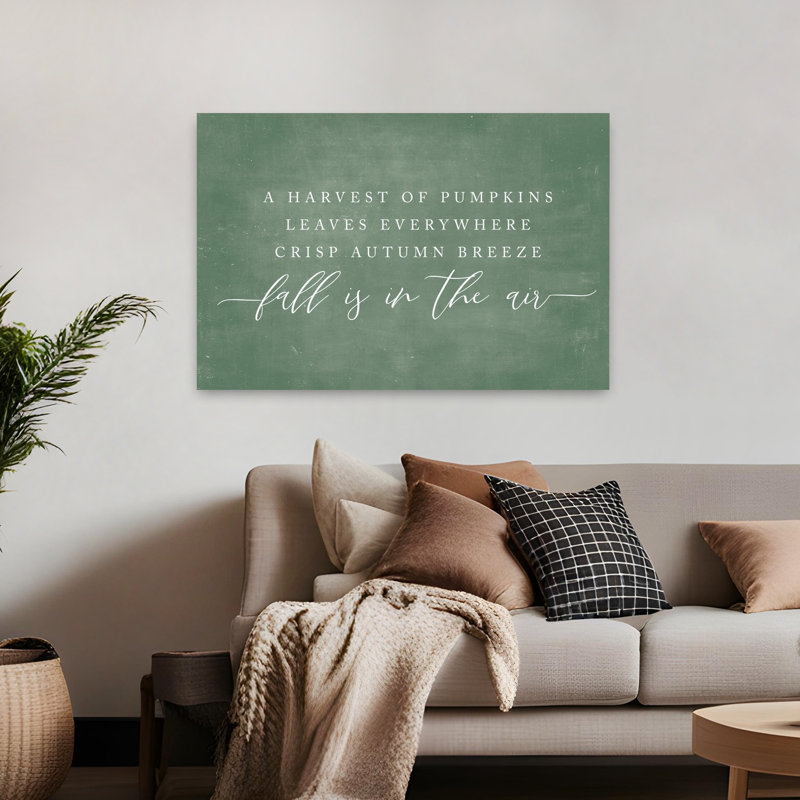 «Fall Is In The Air», art contemporain abstrait, H 32 po x l 48 po
