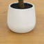 Cèdre artificiel en pot décoratif blanc-371409081