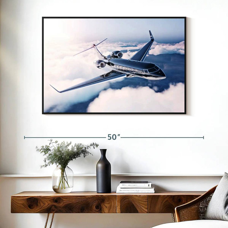 Mehar Private Jet Flight, 27" H x 40" W