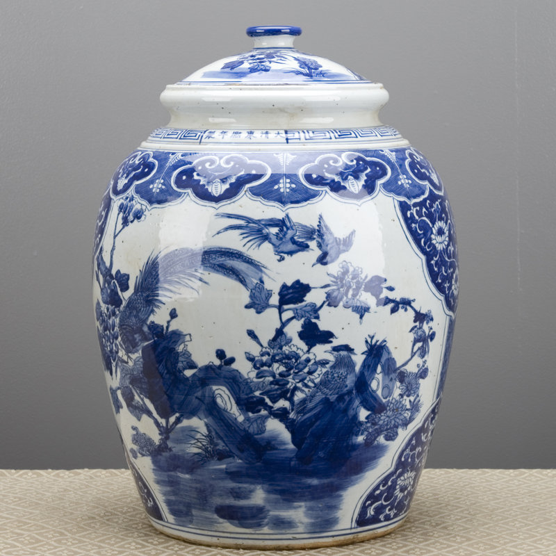 Handmade Porcelain China Ginger Jar