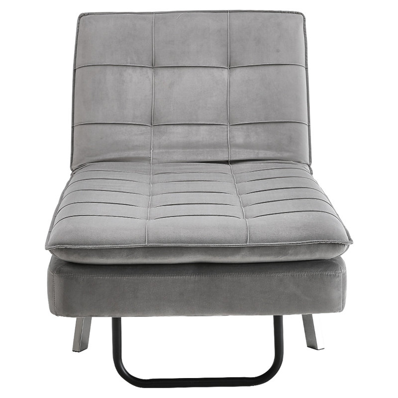Aaronette Velvet Chaise Lounge