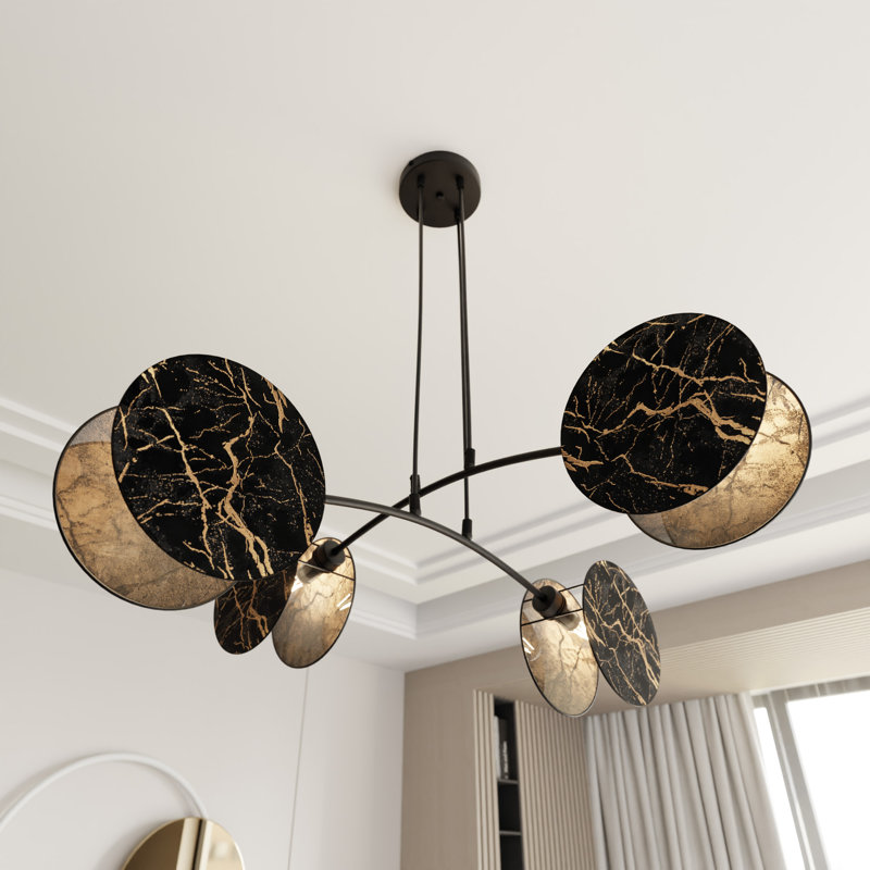 Baggio 4 - Light Pendant, Black/Gold