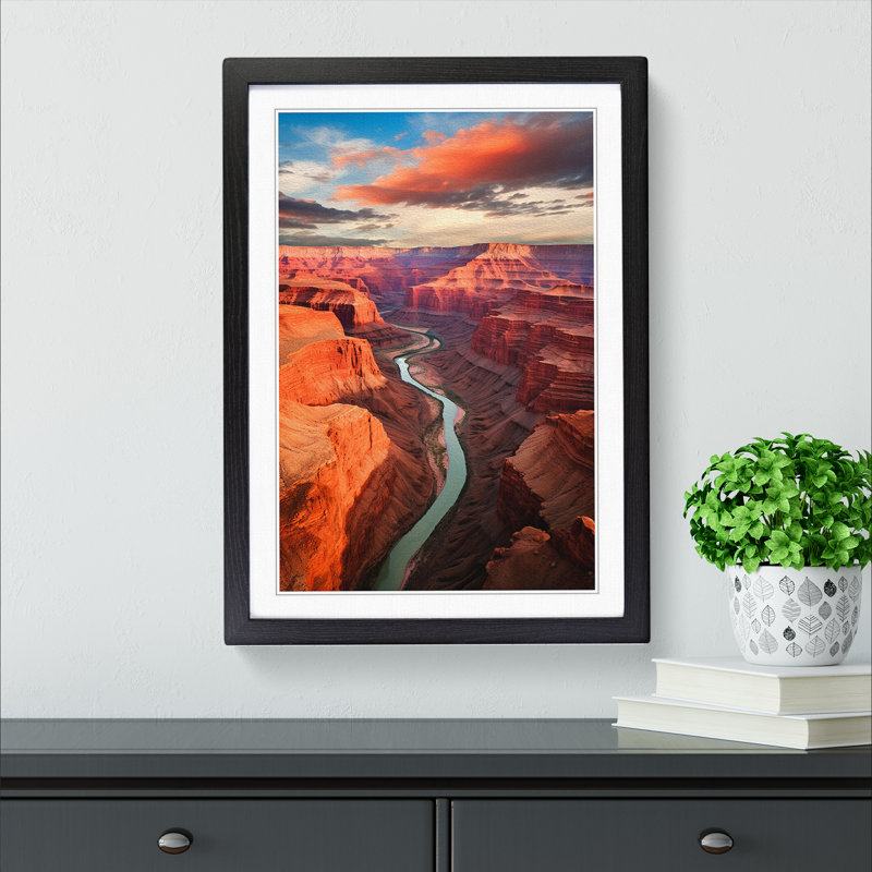 Grand Canyon Conceptual Art - Framed Print