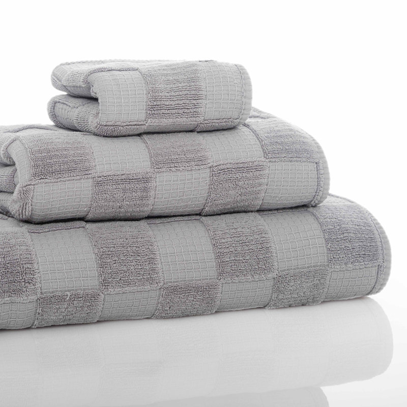 Chess Washcloth, Silver