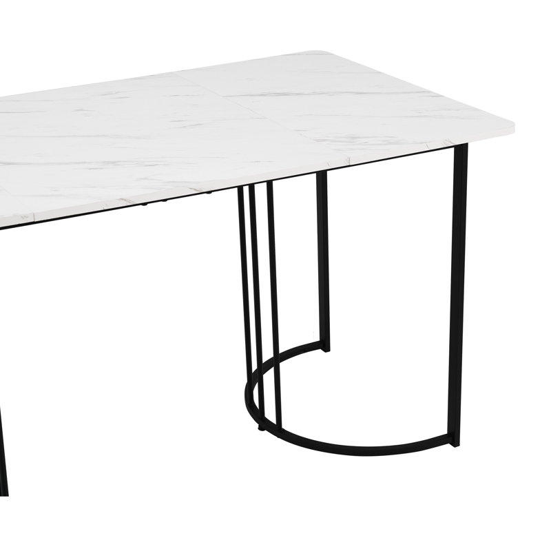 Metal Base Dining Table
