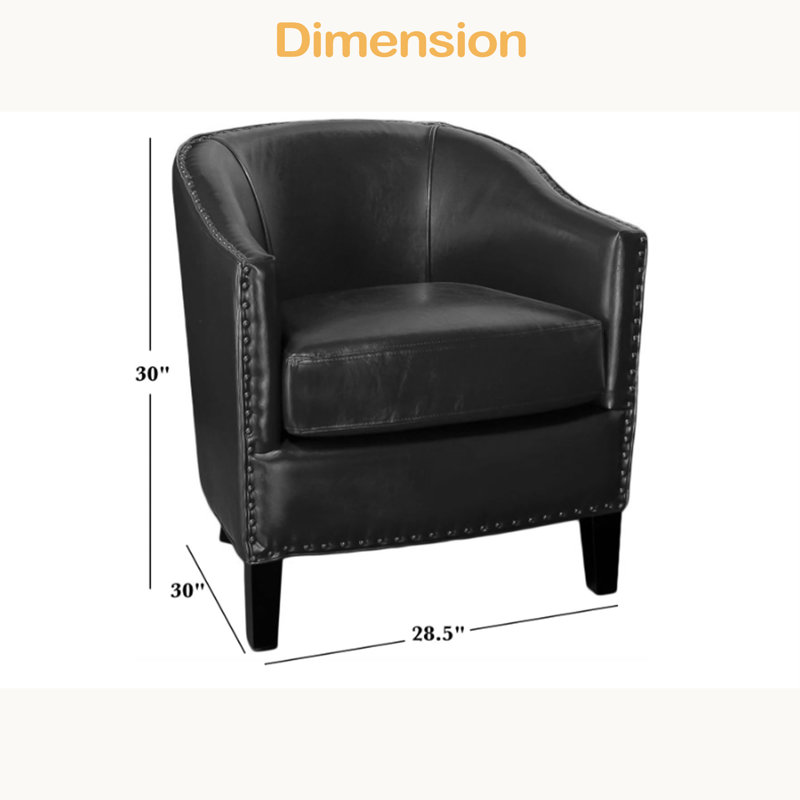 Chaise Charles, Noir