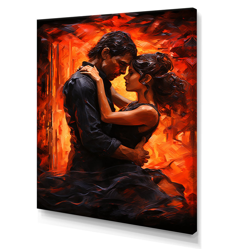 «Dance Tango Temptation», reproduction sur toile, Toile tendue, H 32 po x l 16 po x P 1 po