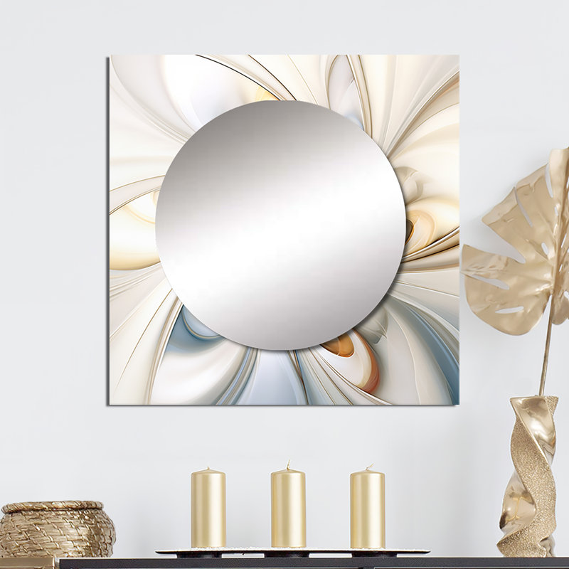 Fractale fleur blanche sensible sensibilité III, 23 po x 23 po