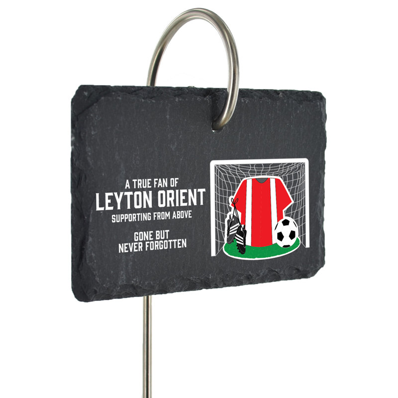 Bisrat Leyton Orient Fan Football Slate Grave Marker Memorial Plaque