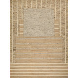 Pompano Hand Woven Wool/Jute Beige/Brown/Ivory Area Rug