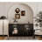 4-Door Glass Cabinet With Lacquered Finish For Office Storage