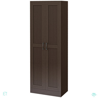 Tall Storage Cabinet With Movable Storage Shelves, Modern Style Pantry Cupboard Cabinet With Soft Close Doors