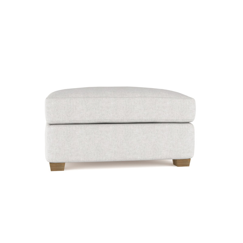 Repose-pieds Thompson, Velours moelleux argenté, Patiné