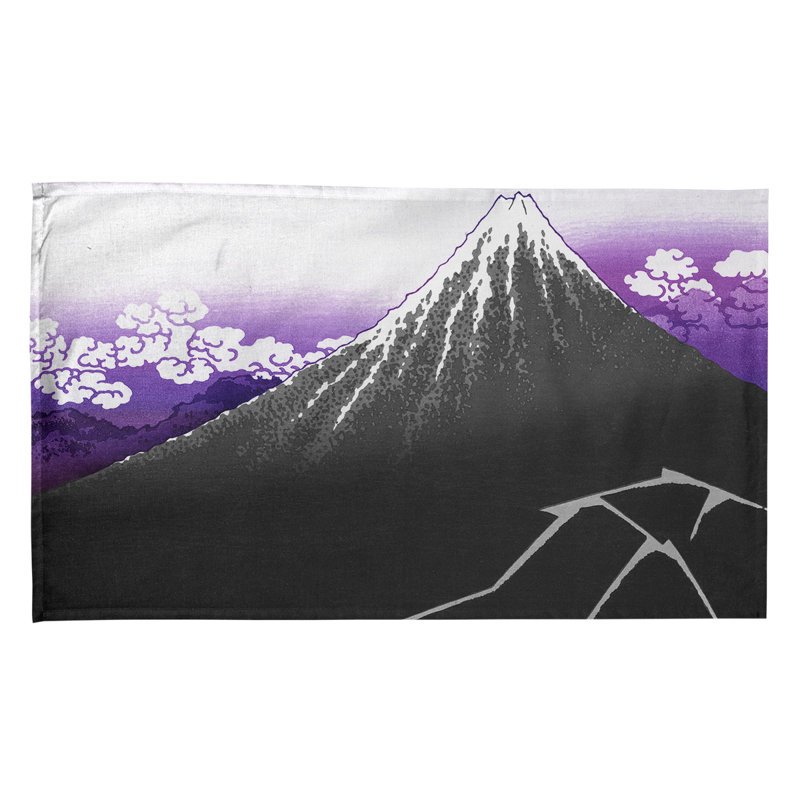 Torchon en dessous the Summit Lightning, Croisé en coton, Mauve / Gris