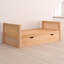 Lit plateforme simple en bois massif avec lit gigogne Fradin-25966315