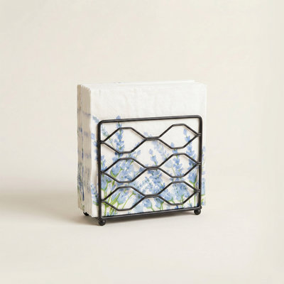 Porte-serviette géométrique en métal, support de serviette autoportant moderne pour comptoir de cuisine et table de salle à manger