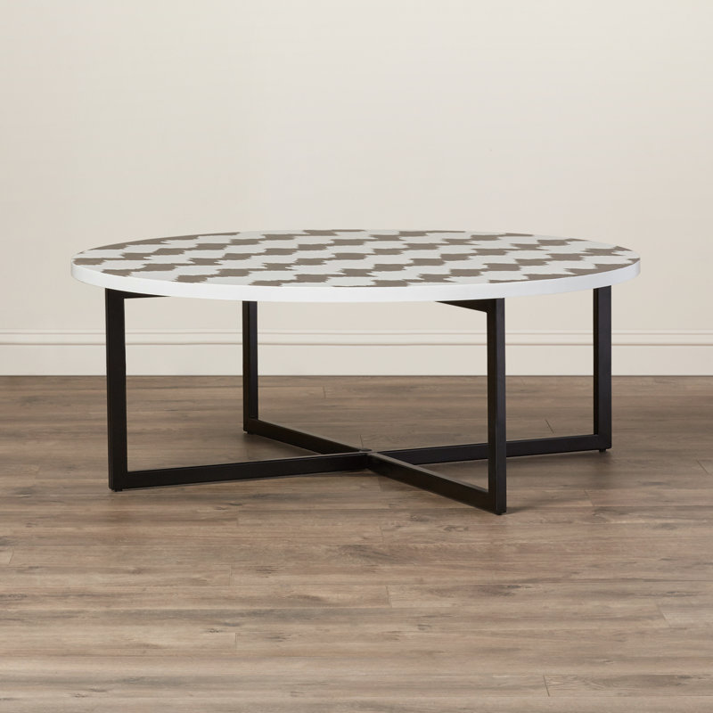 Table basse Abba, Noir / blanc