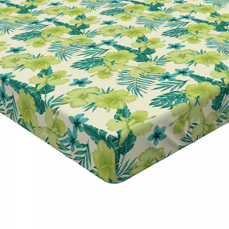 Twin Pink Floral Microfiber Fitted Sheet