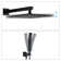 Complete 12" High Pressure Shower System with Rough in-Valve
