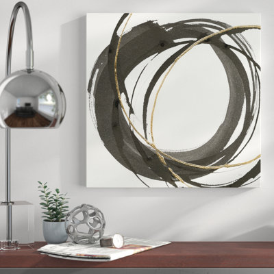 «Gilded Enso I», reproduction de peinture acrylique
