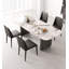 Table de salle à manger de style italien simple et moderne en pierre frittée rectangulaire-1735945756