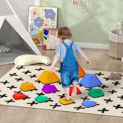 11 pièces pour enfants, tremplin antidérapant et empilable