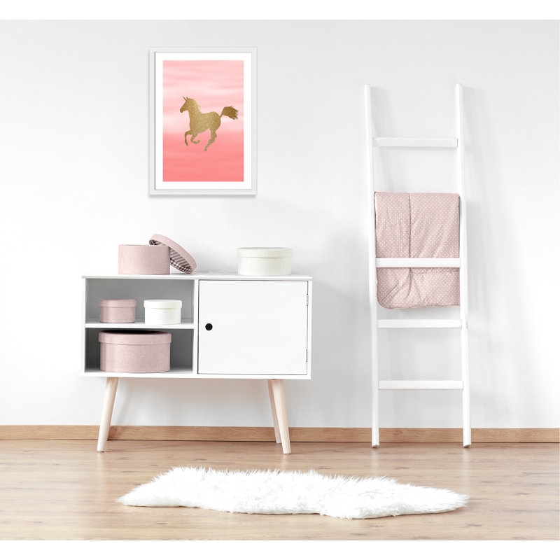 Adhésif décoratif ombre rose 3 pi, H 34,5 po x l 24,5 po x P 0,6 po, Cadre blanc