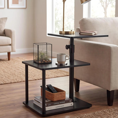 c Shaped Swivel End Table with Storage,Height Adjust for Couch | C shaped Swivel End Table with Storage,Height Adjust for Couch