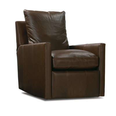 Fauteuil oscillant inclinable manuel en cuir Lilah