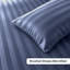 Microfiber Striped Duvet Cover Set with Pillowcases Included-117990081-117990092