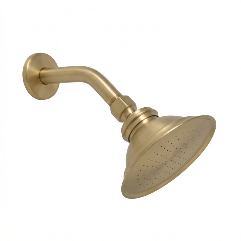 Shower Head with 1.75 GPM, Unlacquered Raw Brass