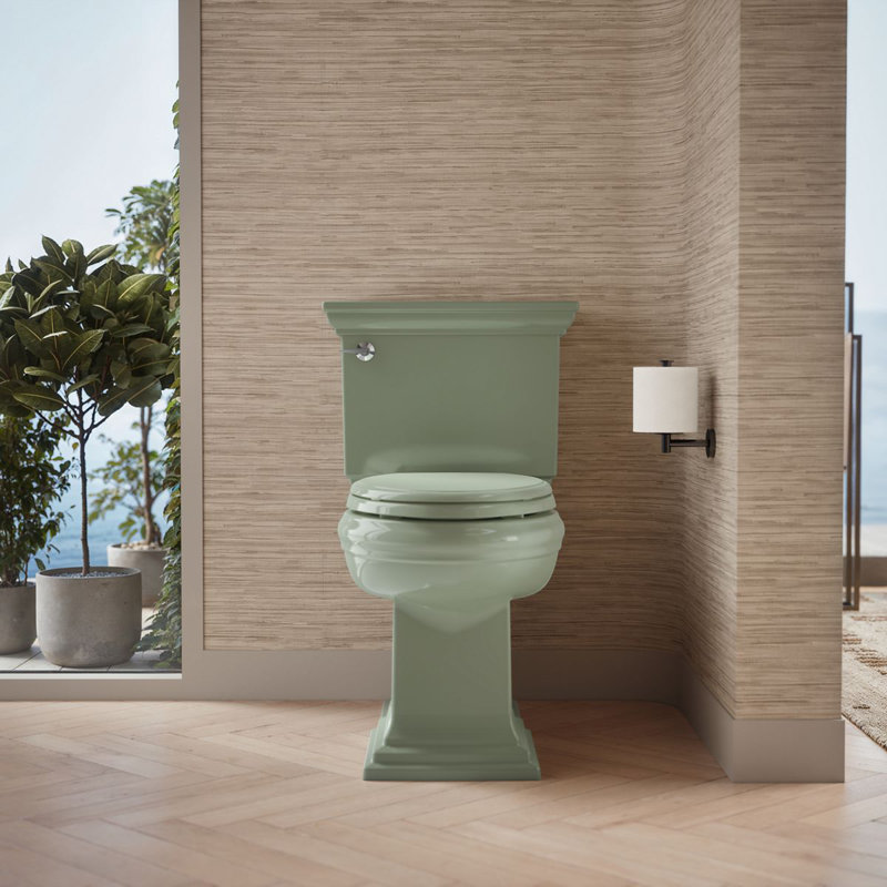 Memoirs® Comfort Height Elongated Toilet Bowl with Exposed Trapway, Aspen Green