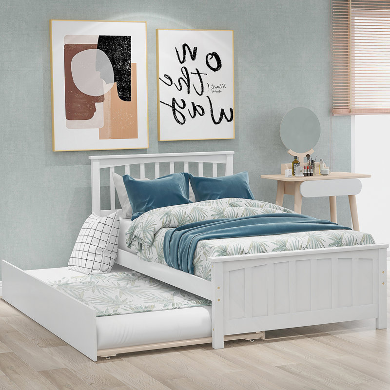 Platform Bed With Trundle