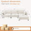 Modern L-Shaped Sectional Sofa With Movable Ottoman-1020798777
