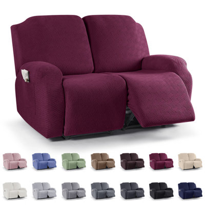 Fauteuil inclinable en jacquard avec siège élastique Wald 2 places