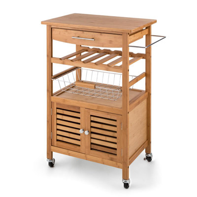 Solid Wood Kitchen Cart