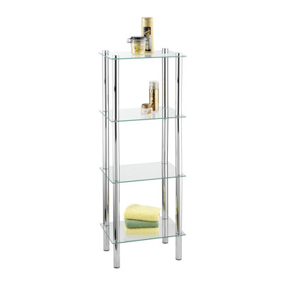 Yago Glass Freestanding Bathroom Shelves
