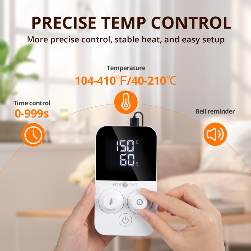 White and Black Swing Away Heat Press Machine for T-Shirts
