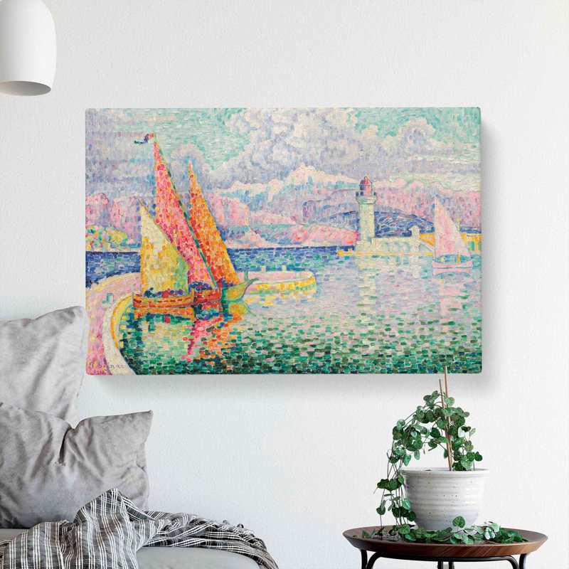 CAN1494CAN Port Of Le Musior by Paul Signac - Wrapped Canvas Painting, 35cm H x 60cm W x 3cm D