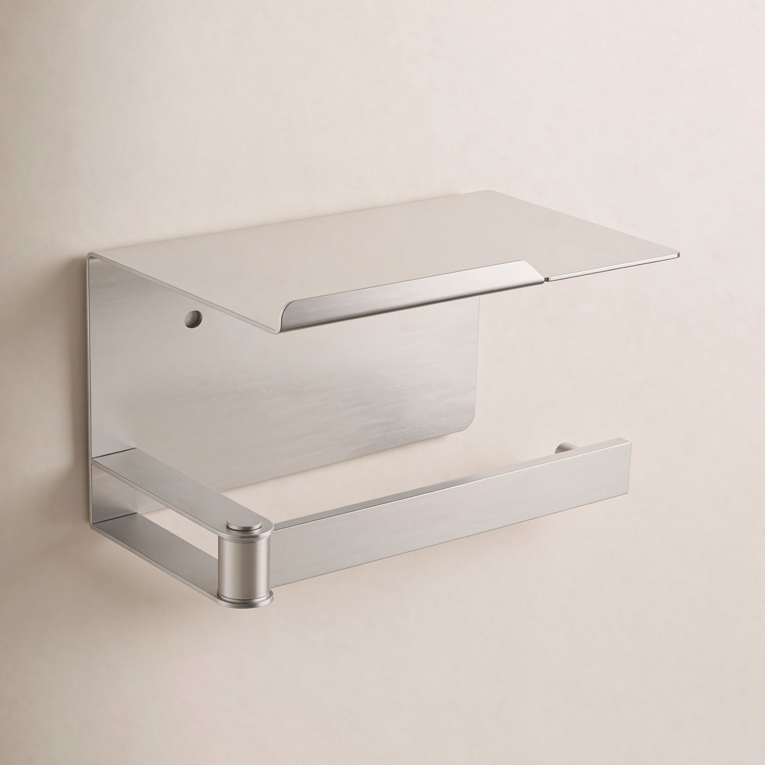 Deco Toilet Paper Holder, Brushed Nickel