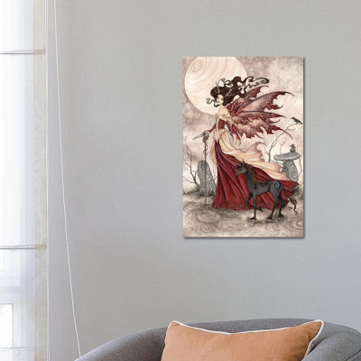The Red Queen by Amy Brown - Wrapped Canvas Painting